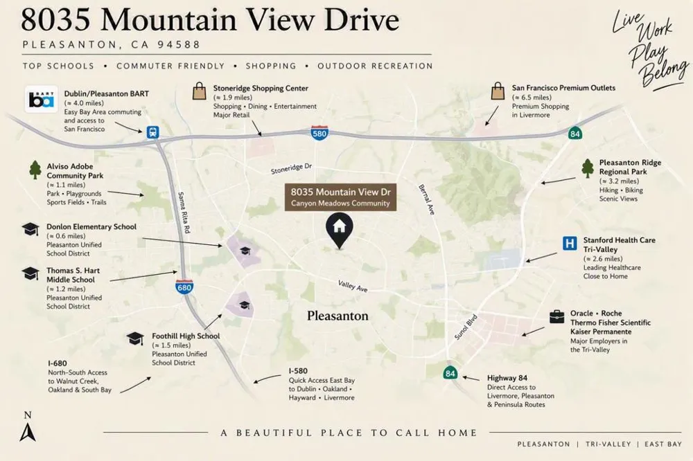 8035 Mountain View Drive #B Pleasanton, CA 94588