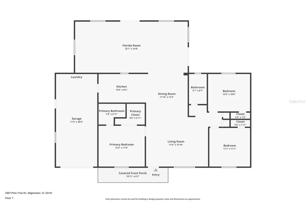 3307 PINE TREE DRIVE Edgewater, FL 32141