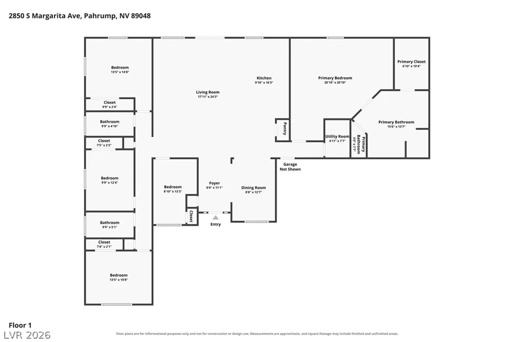 2850 S Margarita Avenue Pahrump, NV 89048