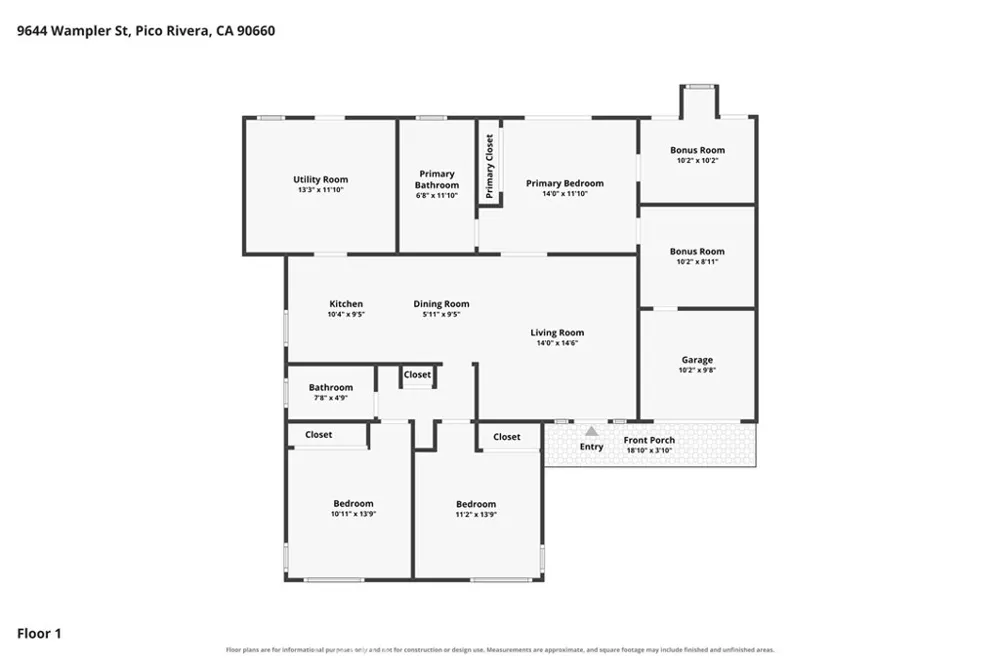 9644 Wampler Street Pico Rivera, CA 90660