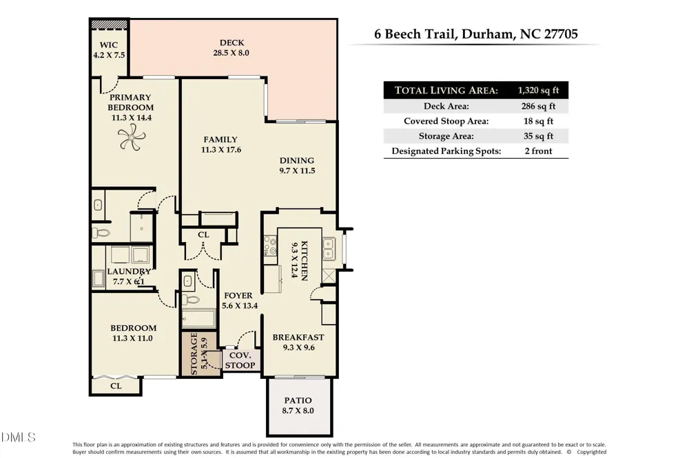 6 Beech Trail Durham, NC 27705
