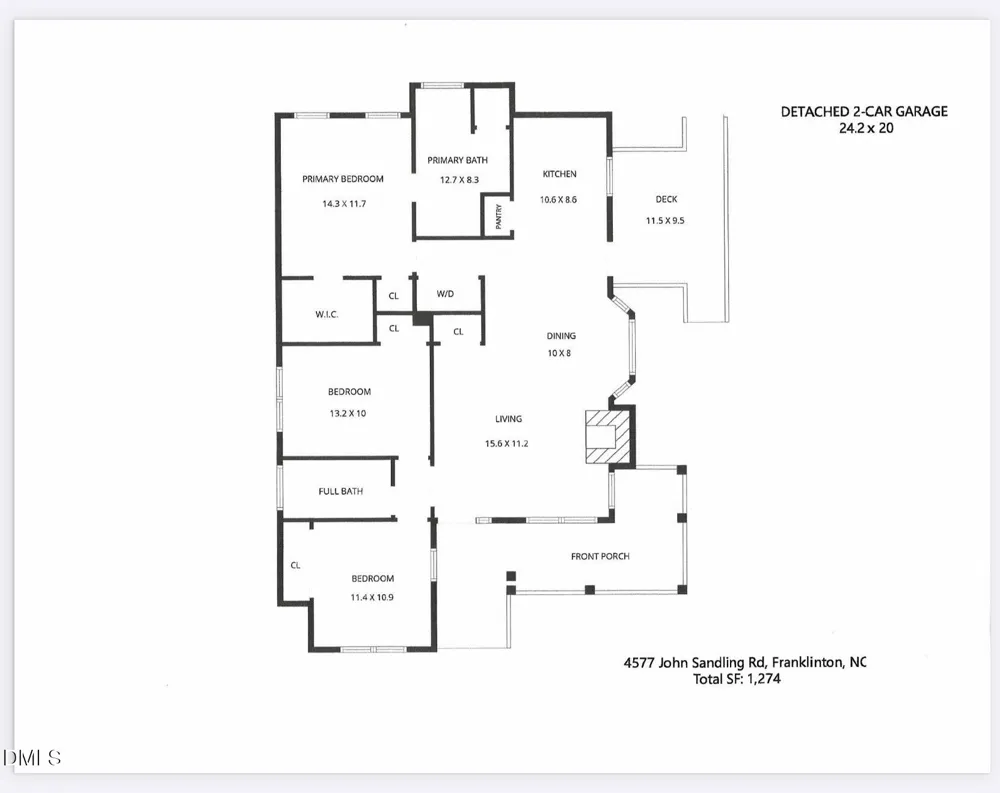 4577 John Sandling Road Franklinton, NC 27525