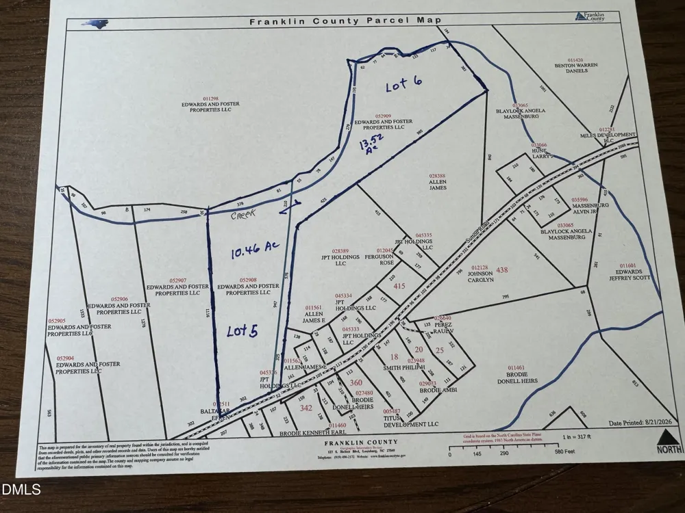 Lot 5 & 6 Sutton Rd Louisburg, NC 27549