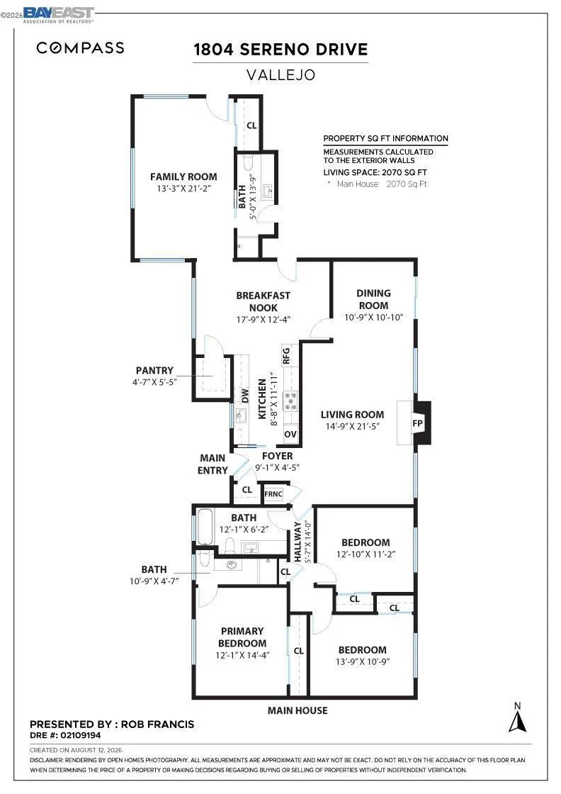 1804 Sereno Dr Vallejo, CA 94589