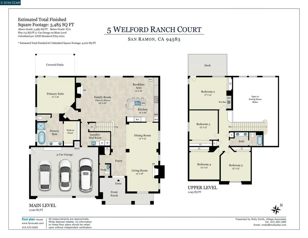 5 Welford Ranch Ct San Ramon, CA 94583