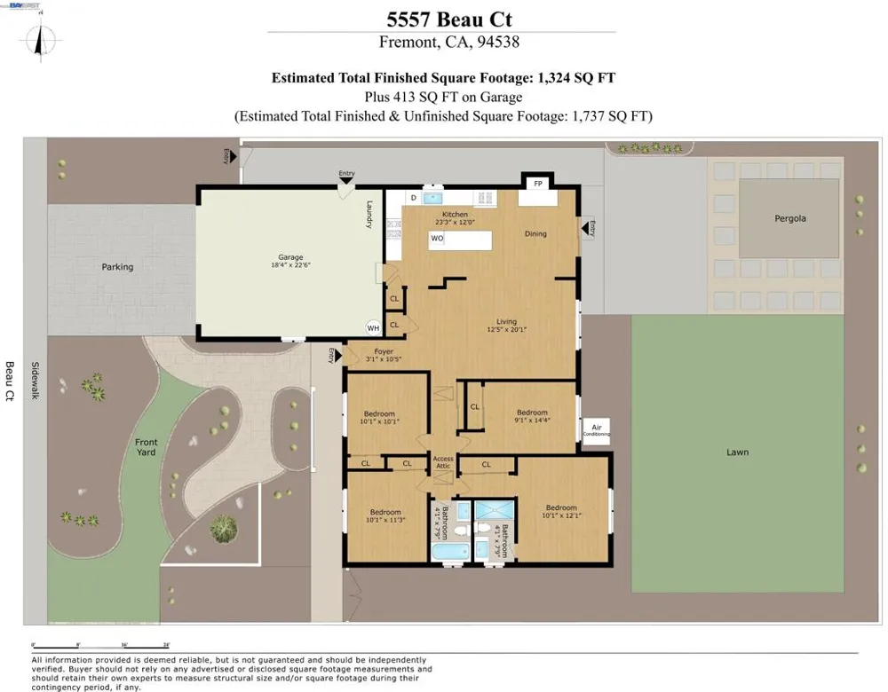 5557 Beau Ct Fremont, CA 94538