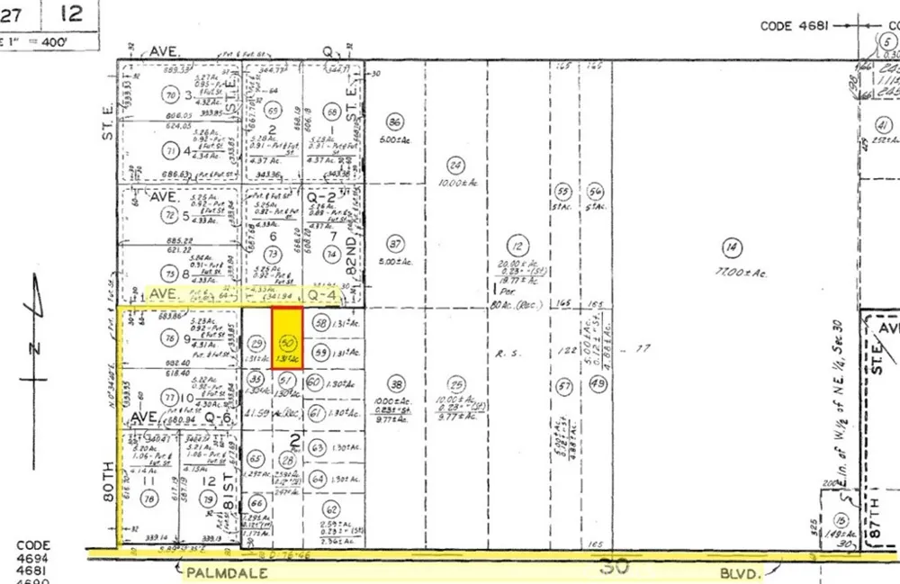 Q4/Vic Vac Ave Littlerock, CA 93543