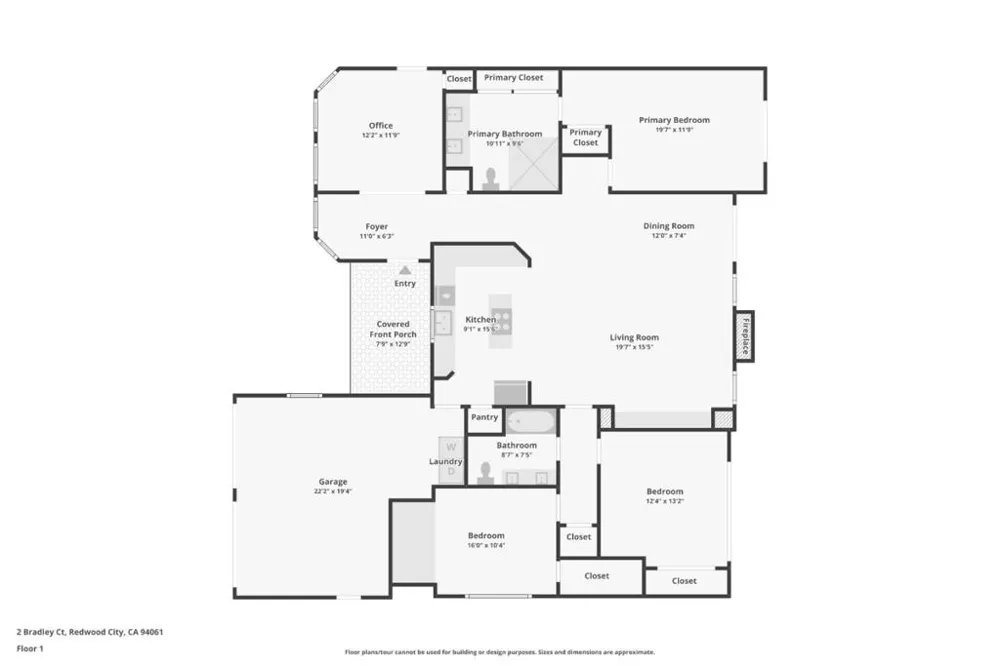 2 Bradley Court Redwood City, CA 94061
