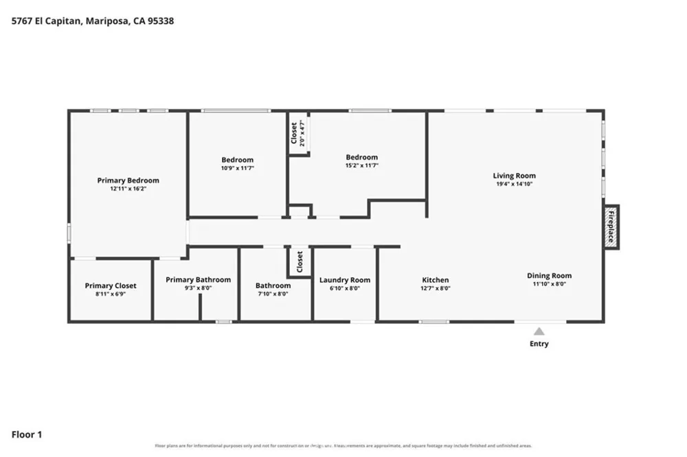 5767 El Capitan Mariposa, CA 95338