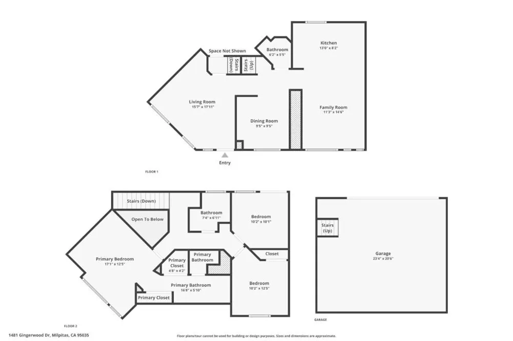1481 Gingerwood Drive Milpitas, CA 95035