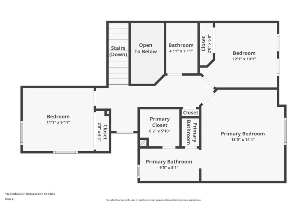 Address Not Shown Redwood City, CA 94065