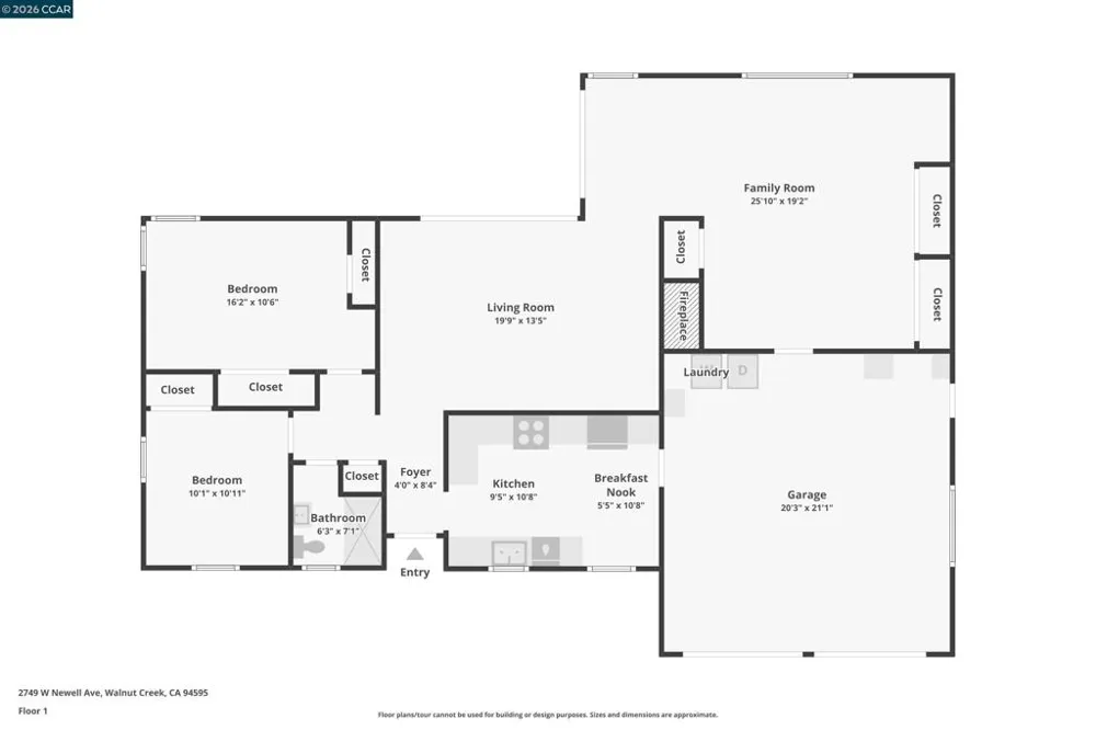 2749 W NEWELL AVENUE Lafayette, CA 94595