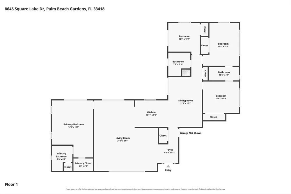 8645 Square Lake Drive Palm Beach Gardens, FL 33418