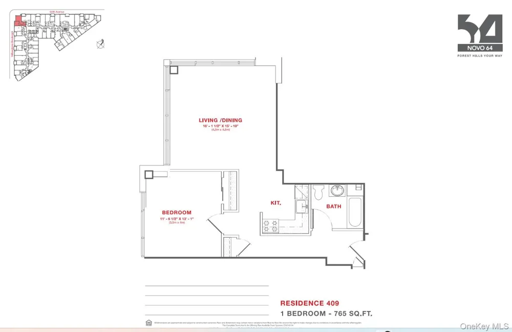 64-05 Yellowstone Boulevard #409S Forest Hills, NY 11279
