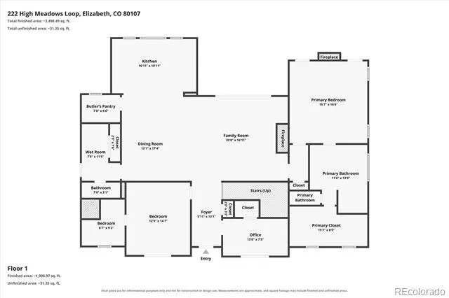 222 High Meadows Loop Elizabeth, CO 80107