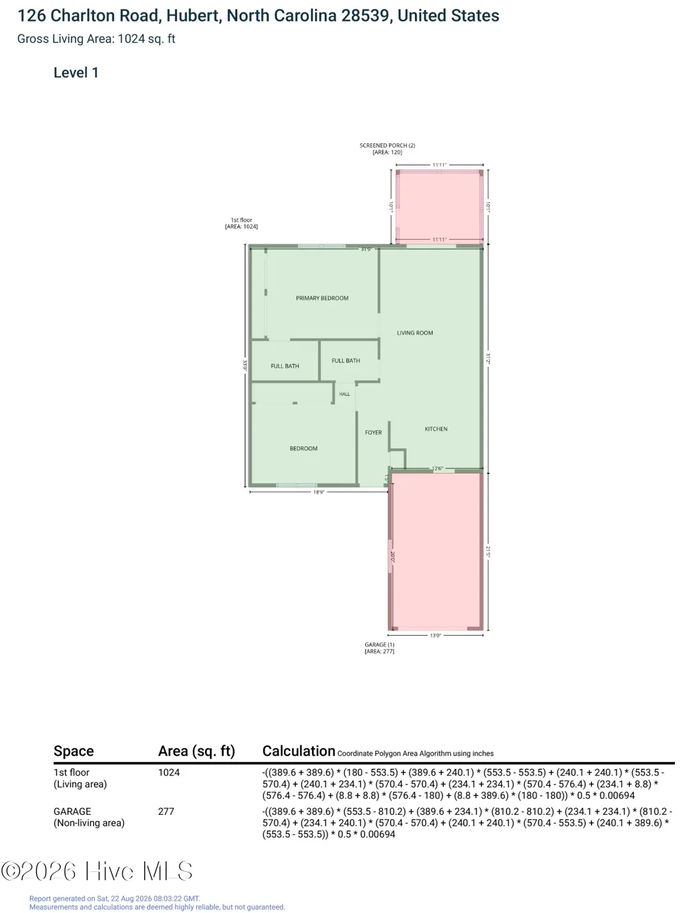 126 Charlton Road Hubert, NC 28539