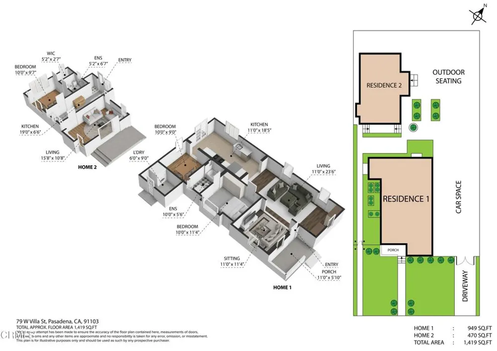 79 W Villa Street Pasadena, CA 91103