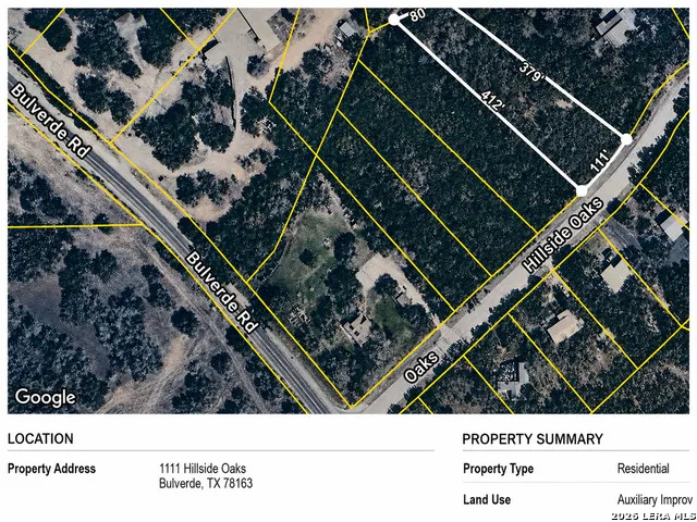 1111 Hillside Oaks Bulverde, TX 78163