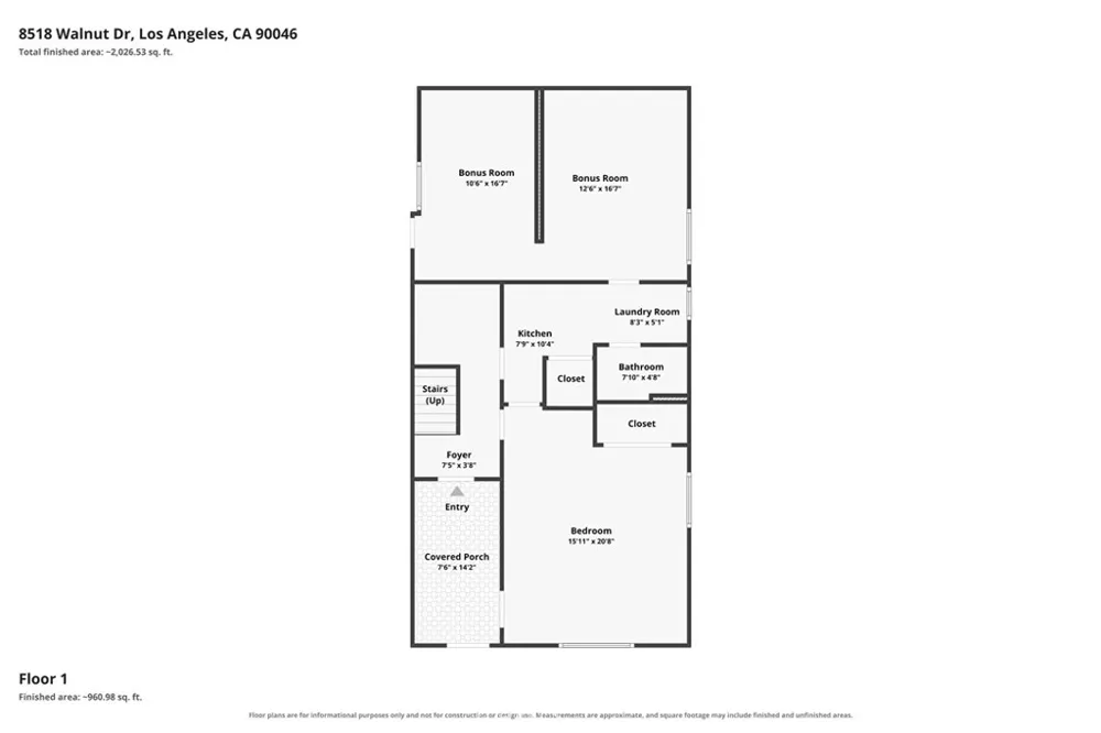8518 Walnut Los Angeles, CA 90046