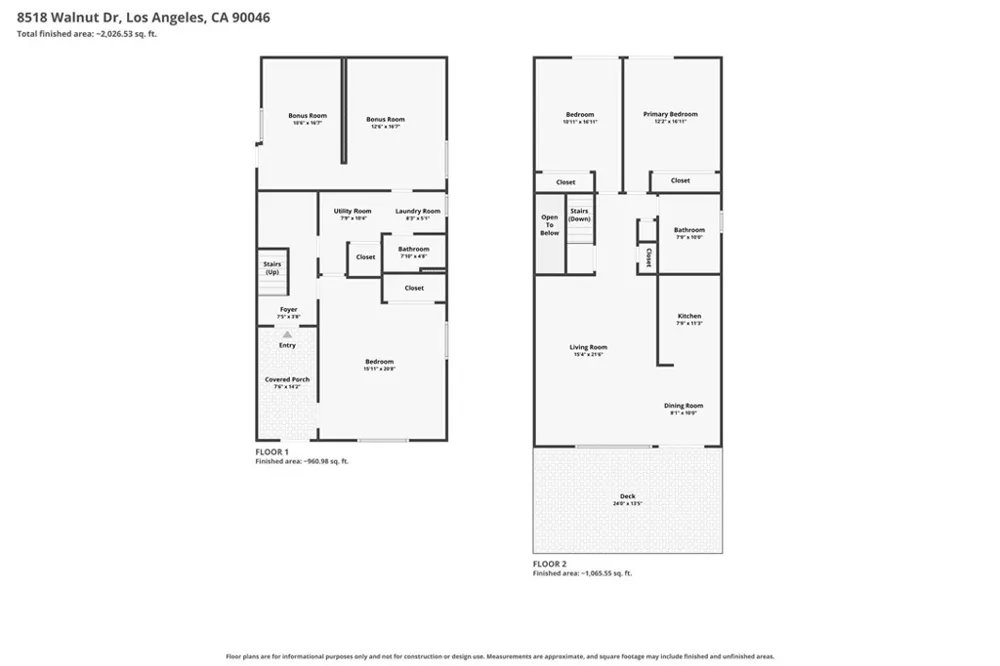 8518 Walnut Los Angeles, CA 90046
