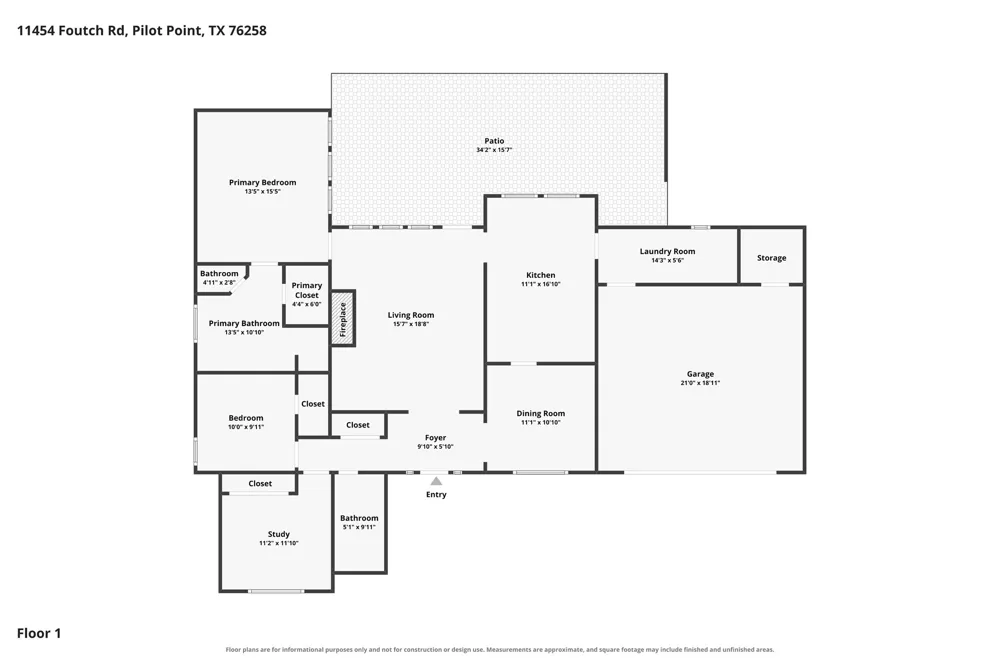 11454 Foutch Road Pilot Point, TX 76258