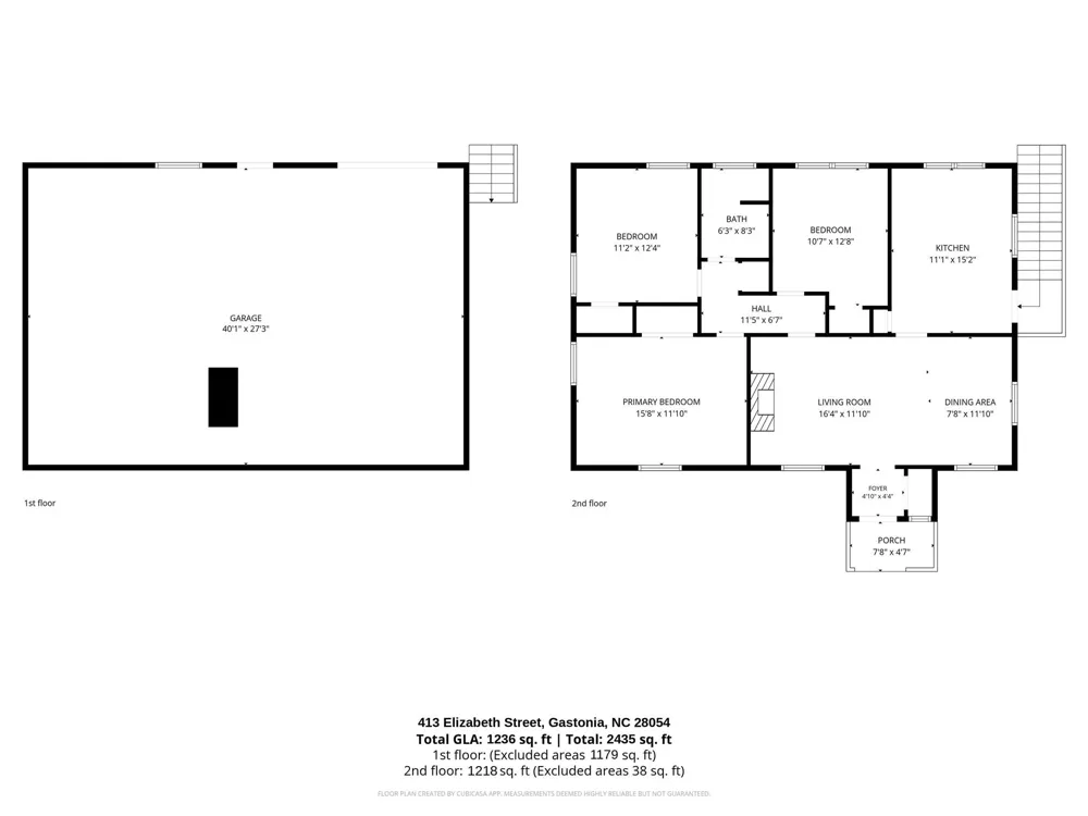 413 Elizabeth Street Gastonia, NC 28054