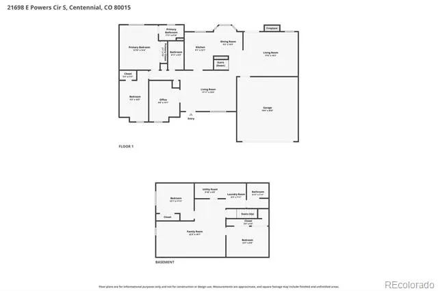 21698 E Powers Circle Aurora, CO 80015