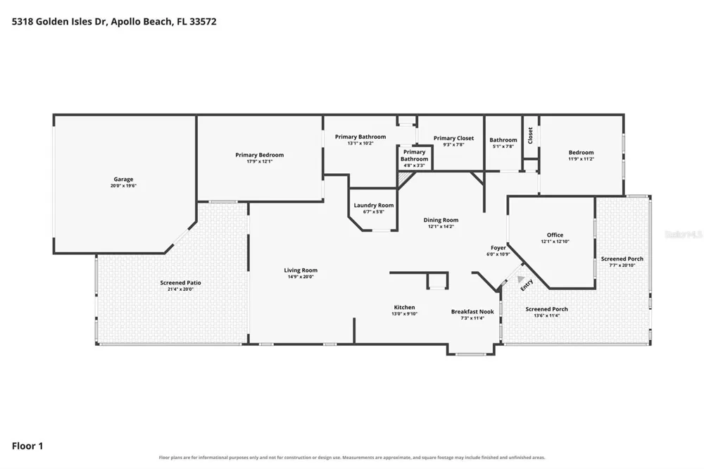 5318 GOLDEN ISLES DRIVE Apollo Beach, FL 33572