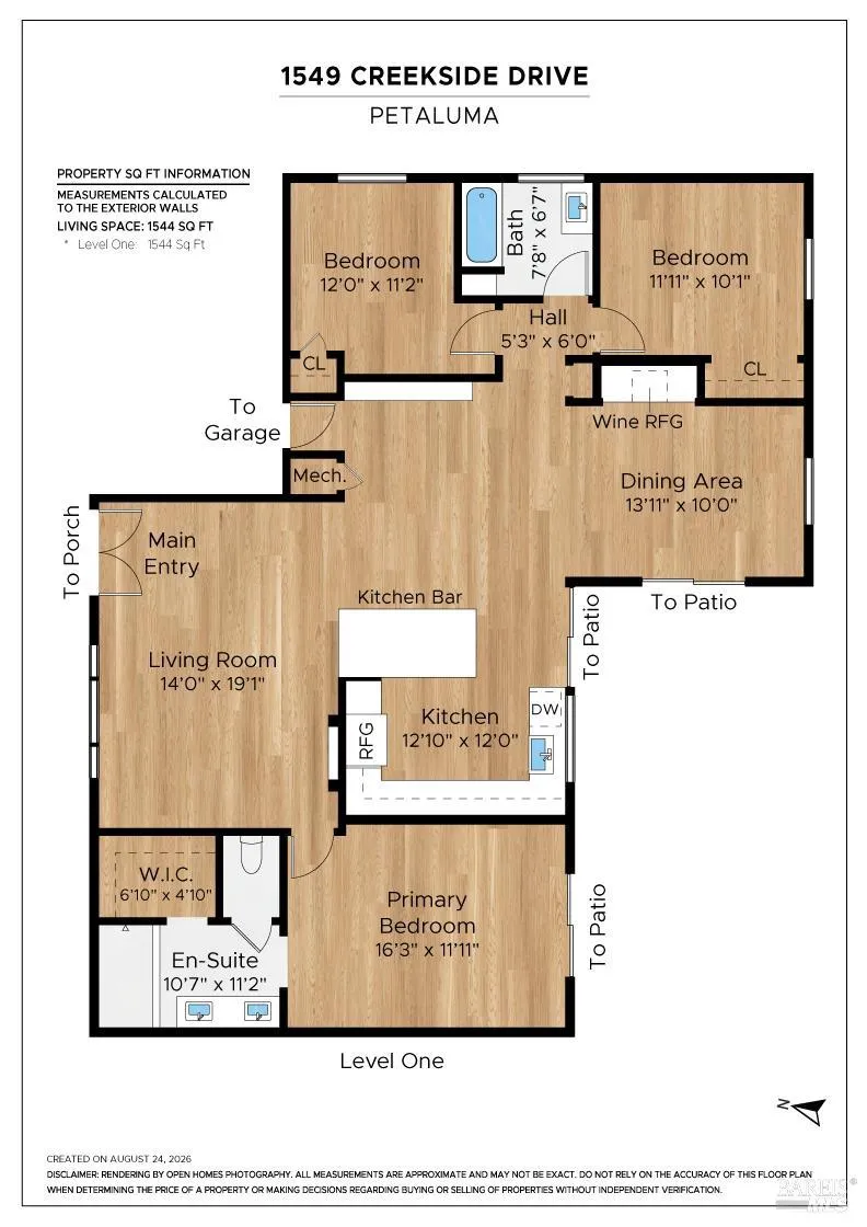 1549 Creekside Drive Petaluma, CA 94954