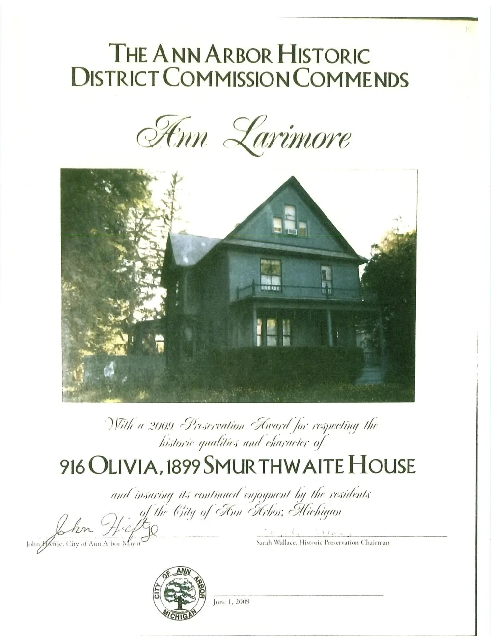 916 Olivia Avenue Ann Arbor City, MI 48104