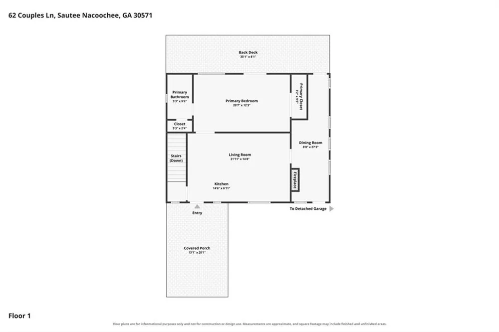 62 Couples Lane Sautee Nacoochee, GA 30571