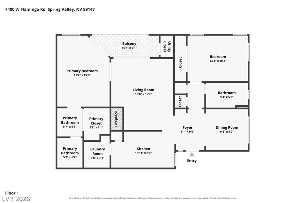 7400 W Flamingo Road #2051 Las Vegas, NV 89147
