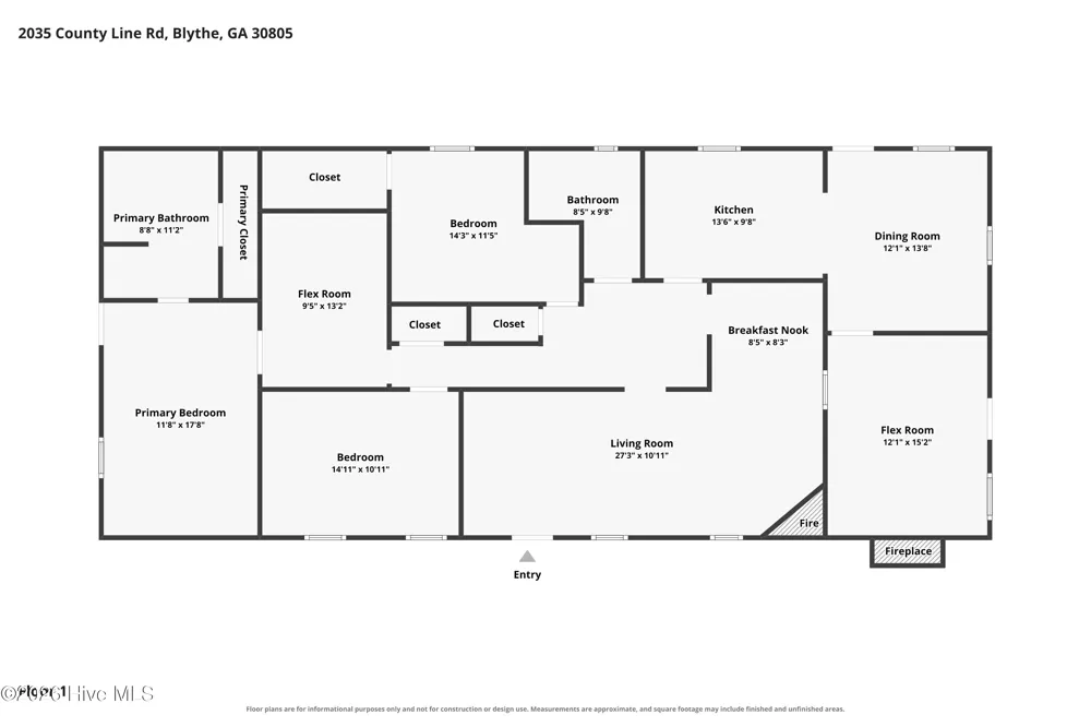 2035 County Line Road Blythe, GA 30805