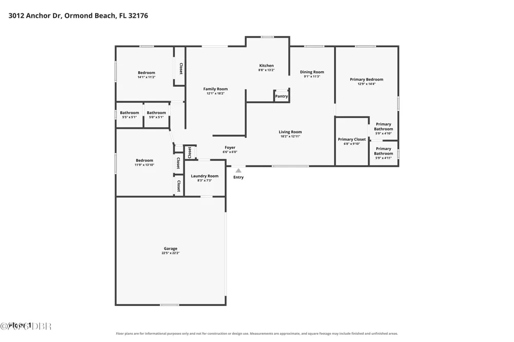 3012 Anchor Drive Ormond Beach, FL 32176
