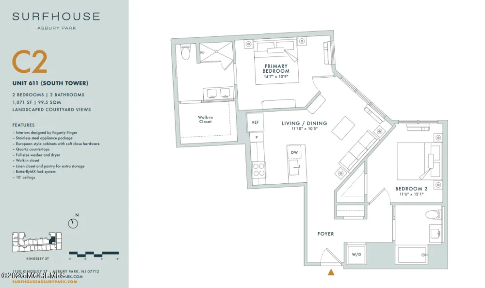1150 Kingsley Street #611 Asbury Park, NJ 07712