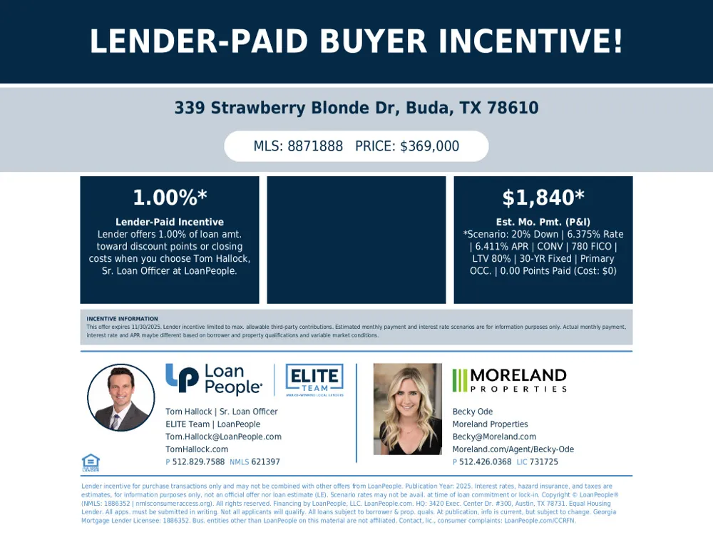 339 Strawberry Blonde Drive Buda, TX 78610