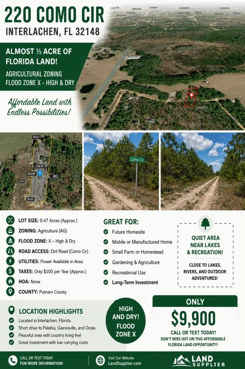 220 COMO CIRCLE Interlachen, FL 32148