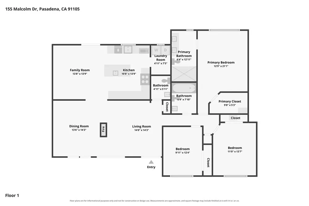 155 Malcolm Drive Pasadena, CA 91105