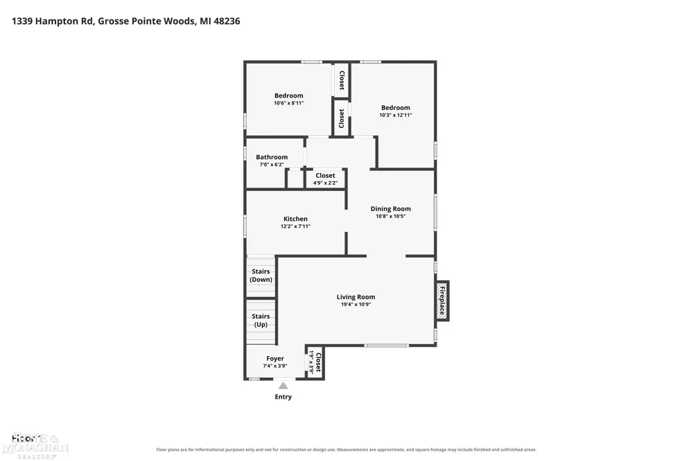 1339 Hampton Road Grosse Pointe Woods City, MI 48236