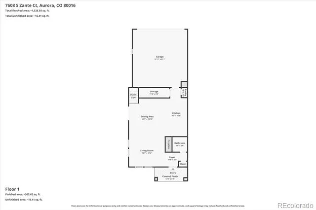 7608 S Zante Court Aurora, CO 80016