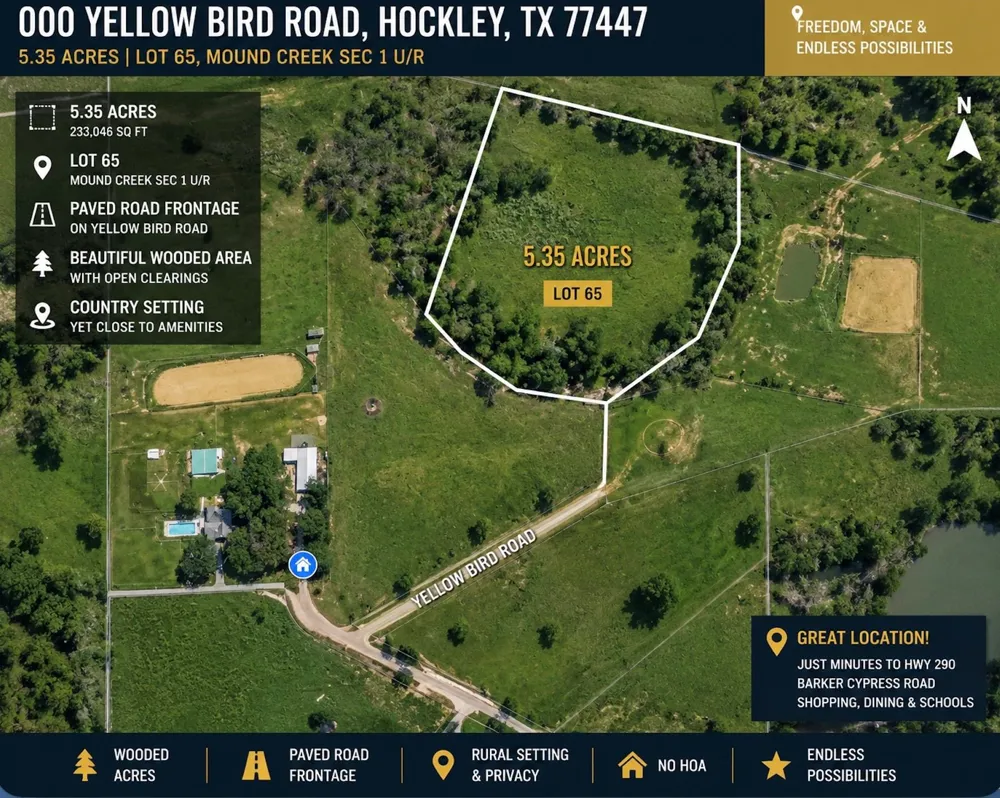 Yellow Bird Road Hockley, TX 77447