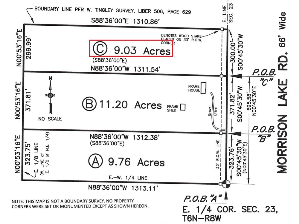 6286 Morrison Lake Road #Lot C Saranac, MI 48881