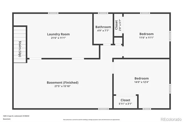 1605 S Cape Street Lakewood, CO 80232