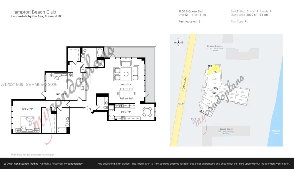 1800 S Ocean Blvd #1012 Lauderdale By The Sea, FL 33062