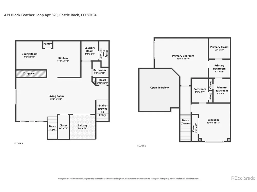 431 Black Feather Loop #820 Castle Rock, CO 80104