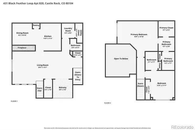 431 Black Feather Loop #820 Castle Rock, CO 80104
