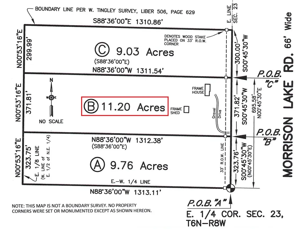 6286 Morrison Lake Road #Lot B Boston Township, MI 48881