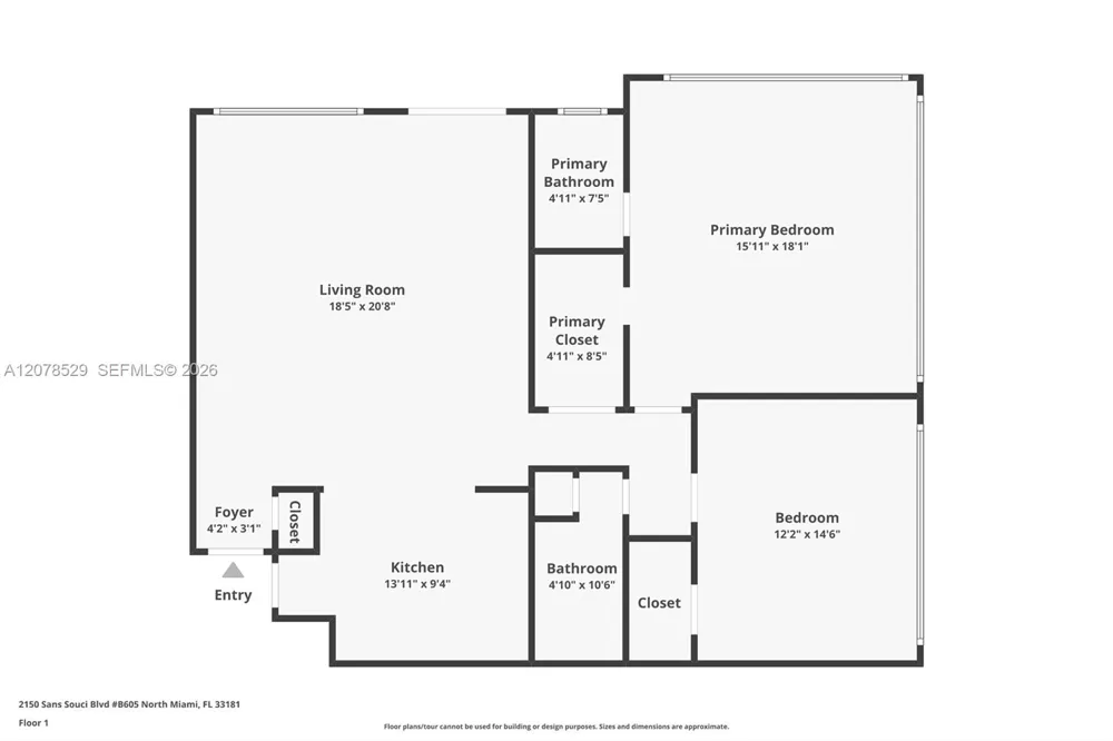 2150 Sans Souci Blvd #B605 North Miami, FL 33181