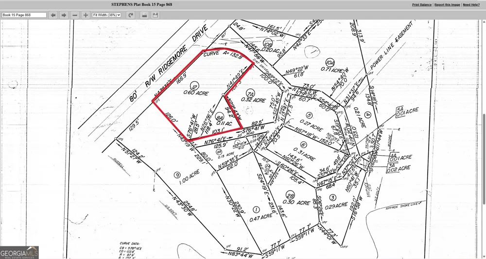 0 Ridgemore Circle Toccoa, GA 30577