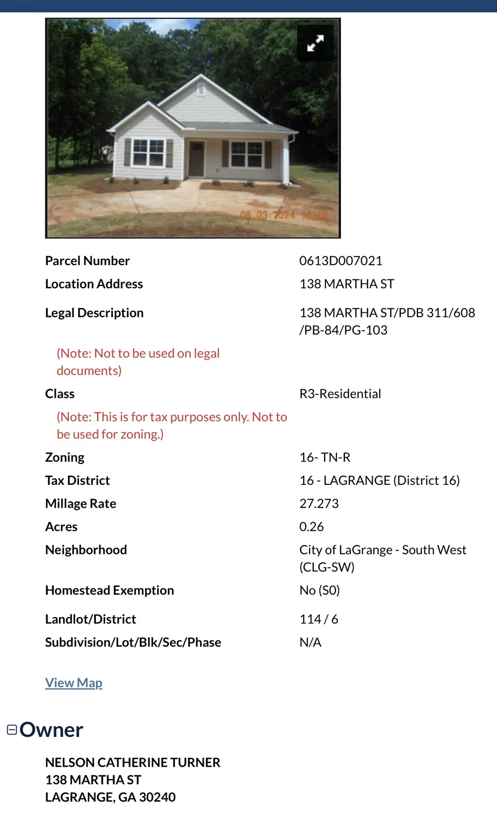 138 Martha ST LaGrange, GA 30240
